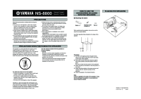 Yamaha NS-8800-Owners-Manual 